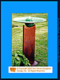 	Saucer Fountain with Box Beam Base | Tom Torrens Sculpture TT0016	